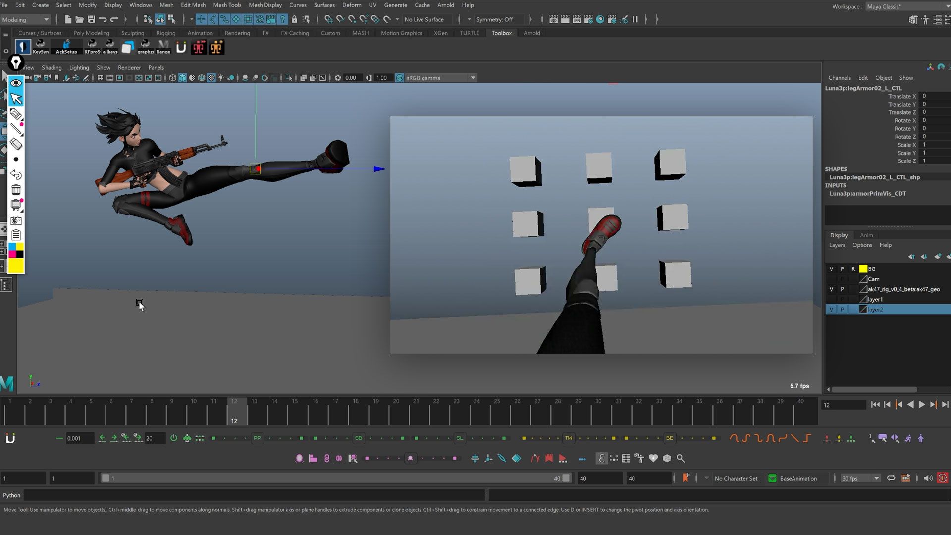 Animating First & Third-Person Shooter Attacks for Games